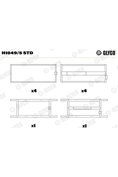 GLYCO Cuzineti Arbore Cotit Fiat 131/132/Argenta Lancia Thema