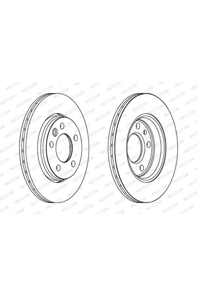 FERODO Brake Disc Vw Multivan T5/Transporter T5 Bus/Transporter T5 Body