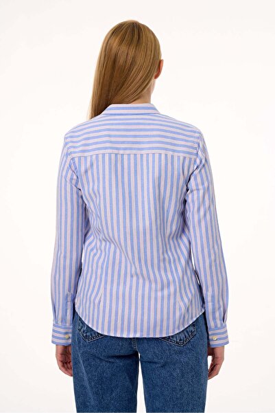 Galvanni Women's Shirt - Renapos Sax Multi Striped