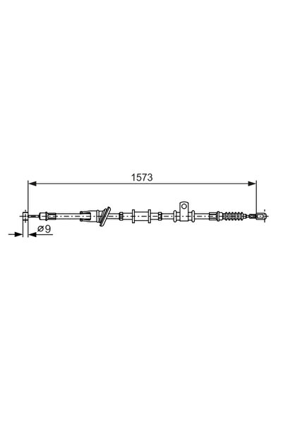 Bosch Cablu Frana De Parcare Mitsubishi Space Star Microbus
