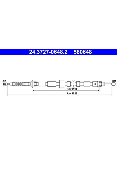 Ate Cablu Frana De Parcare Ford Mondeo 3 Turnier