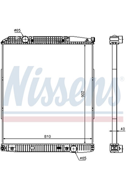 Nissens Radiator Racire Motor Mercedes-Benz Actros
