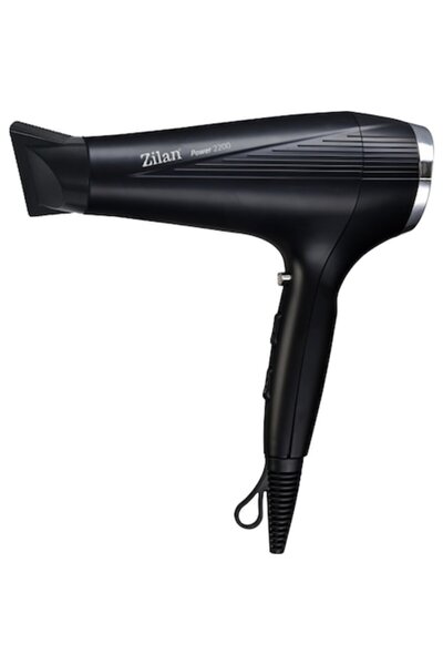 Zilan ZLN9389 Hair Dryer, 2200W, 2 Speeds, 3 Temperatures, Hot/Cold Air, Black