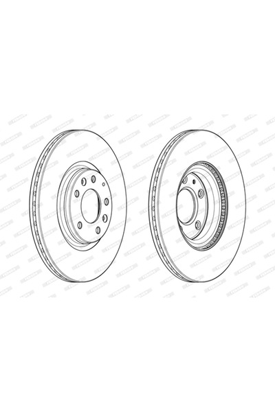 FERODO Mazda 6 Brake Disc