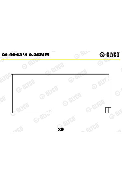 GLYCO Cuzineti Biela 01-4943/40.25Mm Hyundai Accent I/Accent Ii/Accent Ii Lim...