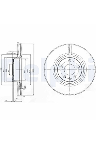 DELPHİ Disc Frana Audi A6 Allroad C6/A6 C6/A8 D3