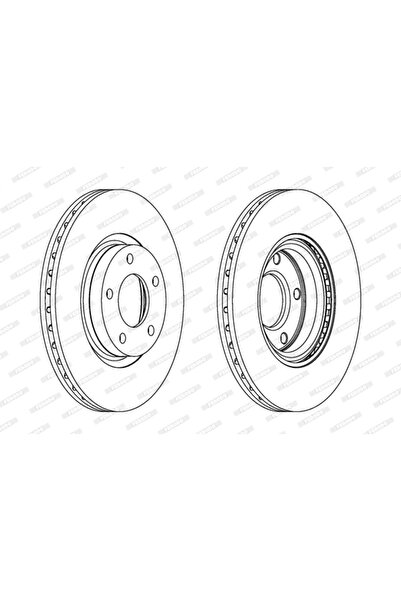 FERODO Спирачен диск Mazda 3/5/Premacy