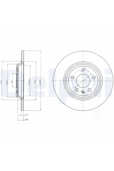 DELPHİ Audi A4 Allroad B8/A4 B8/A5 Brake Disc