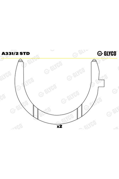 GLYCO Saiba Distantier Arbore Cotit Mercedes-Benz Actros MP4 / MP5/Atego 3/Ec...
