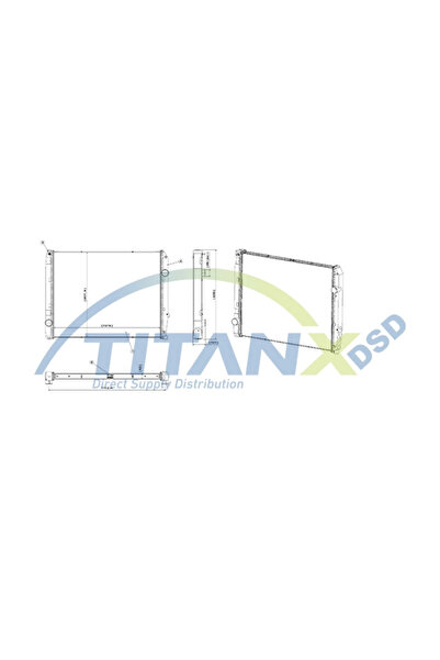 TitanX Radiator Racire Motor Mercedes-Benz Touro/Travego Setra Series 400