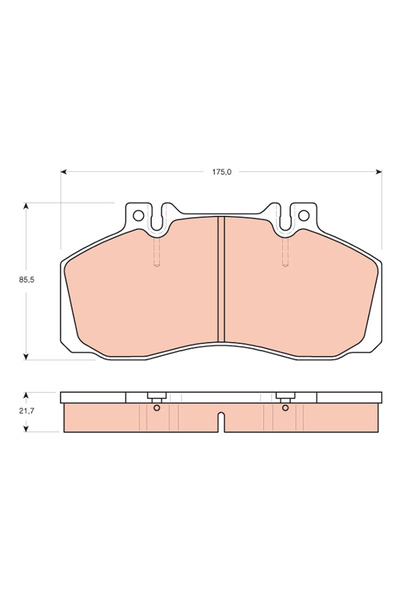 TRW Set Placute Frana Frana Disc Mercedes-Benz Sprinter 5-T Platou / Sasiu
