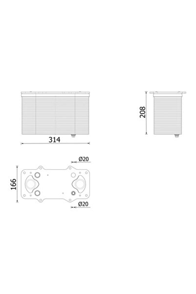 MAHLE Intercooler Compresor Man Tgx 2