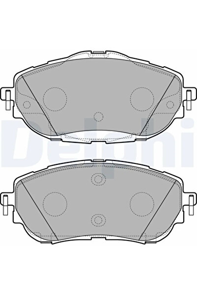 DELPHİ Комплект спирачни накладки за дискови спирачки Toyota Auris/Corolla Sedan