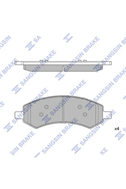 Hİ-Q Set Placute Frana Frana Disc Ram 1500 Standard Cab Pickup