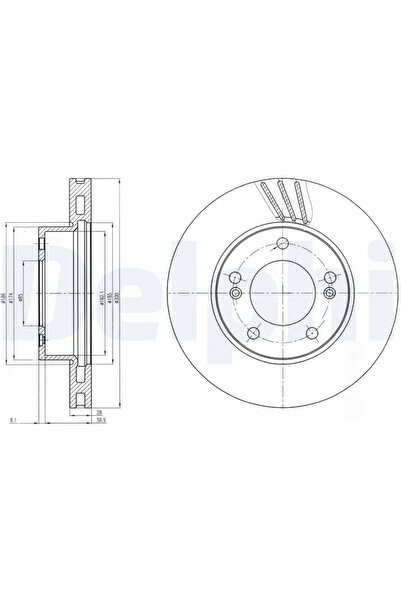DELPHİ Disc Frana Ssangyong Rexton W / Rexton/Rodius 1/Rodius 2