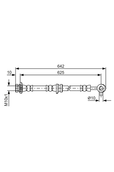 Bosch Furtun Frana Nissan 10-Trail 2/10-Trail Van/Rogue Renault Koleos 1