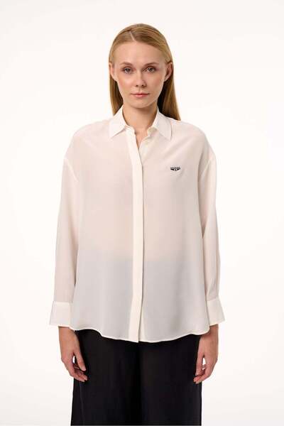 Galvanni Kadın Gömlek - TIFOS Off White