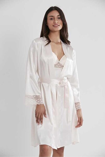 Pierre Cardin Set cămașă de noapte acoperită cu sutien İnci 4285