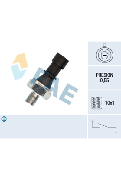 FAE Oil Pressure Sensor Opel Vectra C Combi (z02) 2005-2008 Petrol