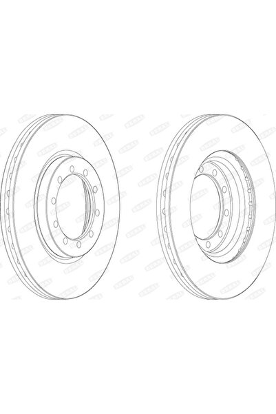 BERAL Disc Frana Renault Mascott Caroserie/Mascott Platou /