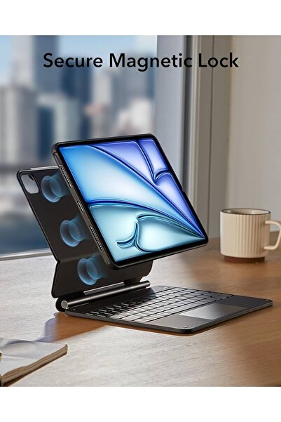 Fogy iPad Air 11 inç (M3/M2, 2025/2024) Pro 11/Air 6/5/4 uyumlu Magic Klavyeli Kılıfı
