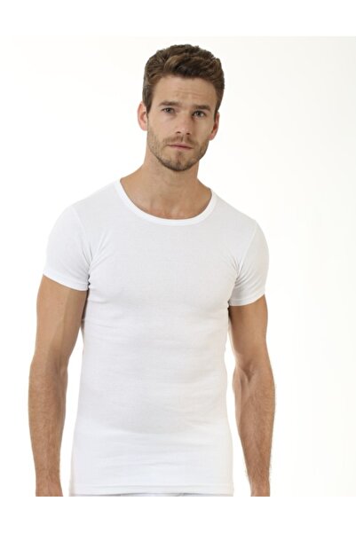 NightLove قميص داخلي رجالي من أوزتاش برقبة دائرية 1048-A