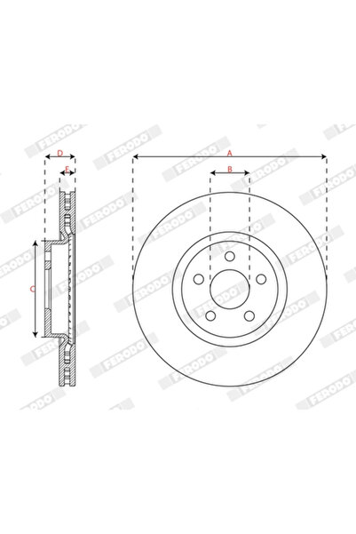 FERODO Disc frana Ford Tourneo Connect / Grand Tourneo Connect V408