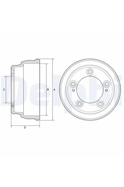 DELPHİ Tambur Frana Hyundai H-1 Cargo/H-1 Travel/H100 Platou / Sasiu