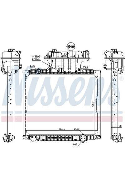 Nissens Radiator Racire Motor Man Tga/Tgs 1