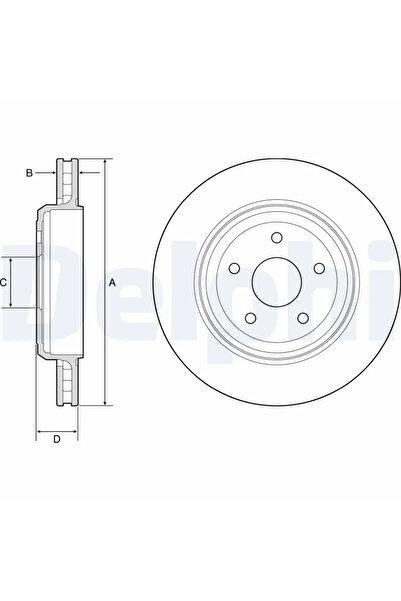 DELPHİ Дискови спирачки Jeep Grand Cherokee 4