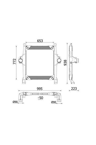 MAHLE Intercooler Compresor Iveco Trakker 1/Trakker 2