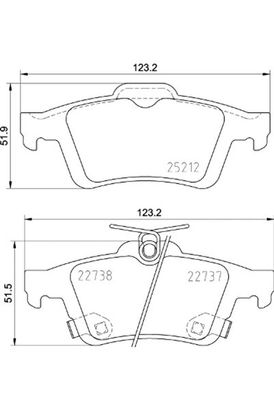 Brembo Set Placute Frana Frana Disc Ford Focus 3