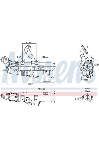 Nissens Radiator, Recirculare Gaze De Esapament Audi Q5 (8rb) 2008-2017 Diesel
