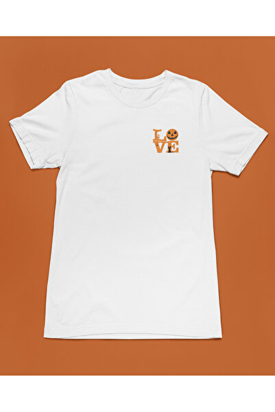 Bumeta تي شيرت هالوين لوف للهالوين للجنسين