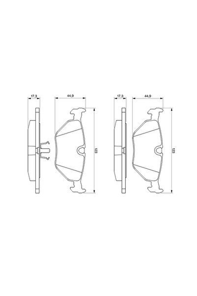Bosch Set Placute Frana Frana Disc Bmw 3/5/7