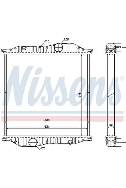 Nissens Radiator Racire Motor Mercedes-Benz Econic