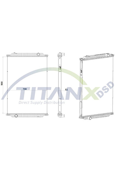TitanX Radiator Racire Motor Bova Futura/Magiq Irisbus Arway