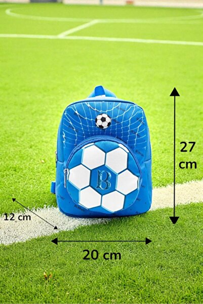 Şahnur Rucsac de școală pentru băieți cu tematică fotbal - pentru școala primară și utilizare zilnică (20*27*12 cm)