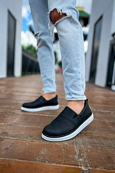 Zerenyus Brecon Laceless Daily Men's Casual Shoes Black