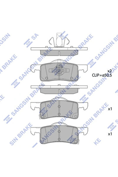 Hİ-Q Set Placute Frana Frana Disc Ford Usa Expedition