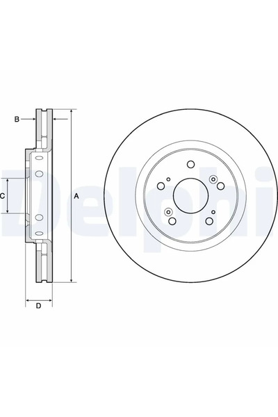 DELPHİ Disc Frana Honda Cr-5 4