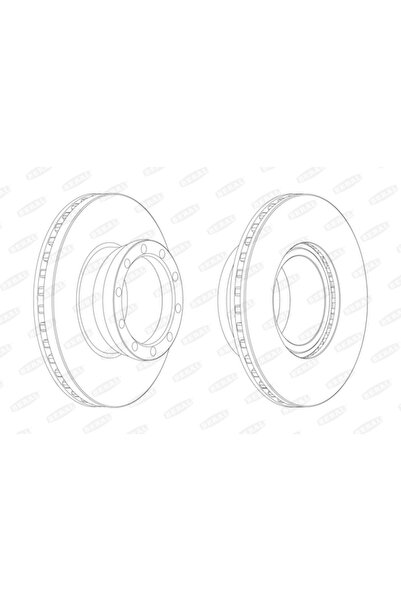 BERAL Дискови спирачки Man Foc/L2000/M 2000 L