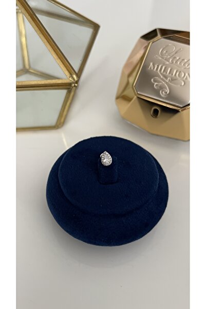 SU PERİSİ TAKI BİJUTERİ Cerrahi Çelik Gümüş Tek Taşlı Damla Piercing , Tragus ,Helix