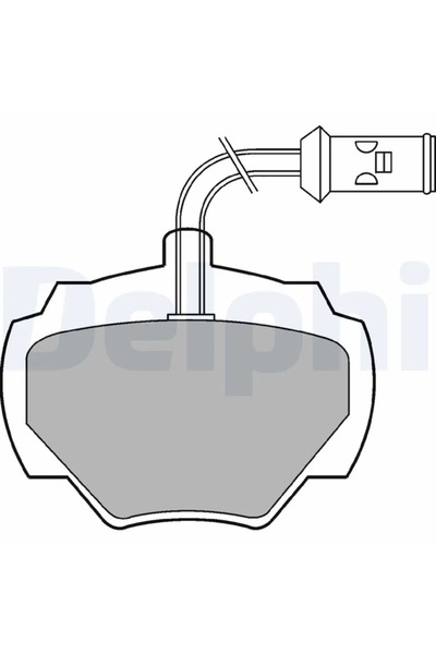 DELPHİ Set Placute Frana Frana Disc Land Rover Defender/Discovery 1/Range Rov...