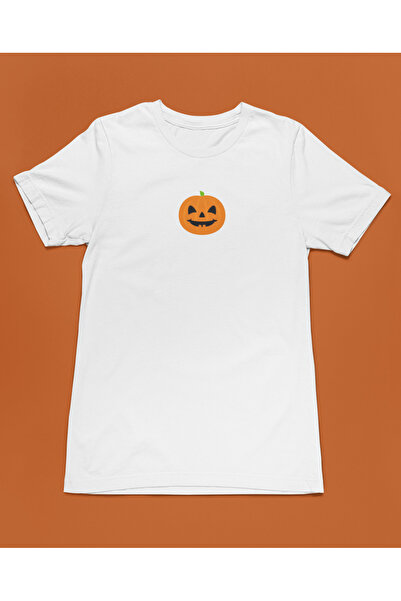 Bumeta Хелоуин тиква лице унисекс тениска