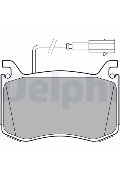 DELPHİ Комплект спирачни накладки Alfa Romeo Giulia дискови спирачки