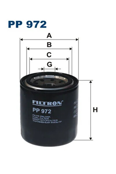 Filtron Filtru Combustibil Isuzu Trooper Iii Autoturism De Teren, Deschis 2000-2004 Diesel