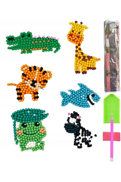 Other Set de autocolante puzzle 5D cu broderie cu diamante pentru copii