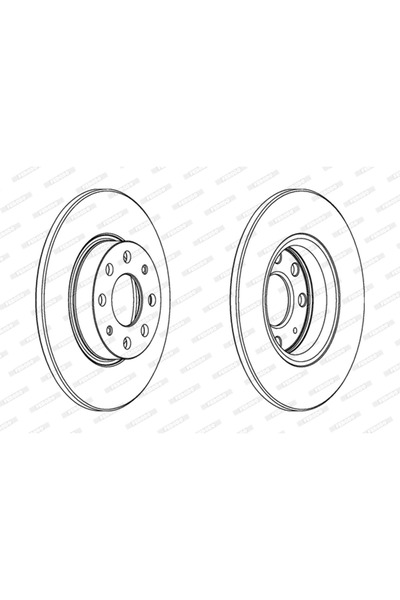 FERODO Спирачен диск Fiat Grande Punto Opel Corsa D