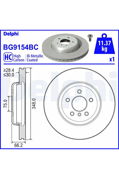 DELPHİ Disc Frana Bmw 5/6/7